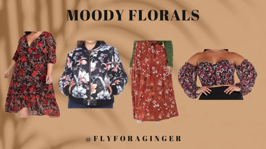 fall fashion moody florals