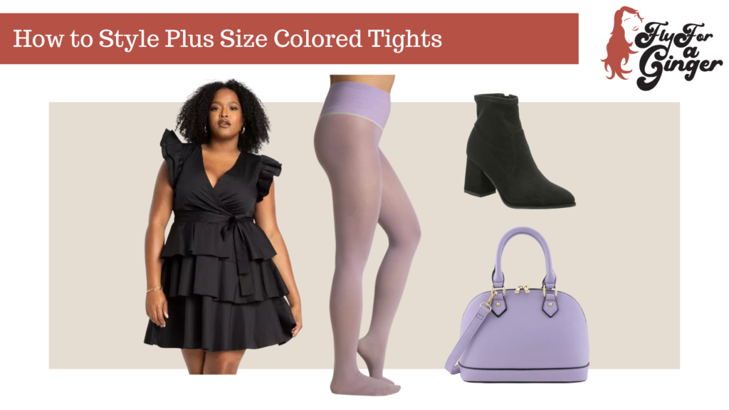 How to Style Plus Size Colored Tights 