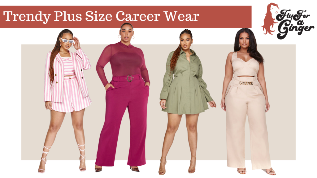 trendy plus size career wear