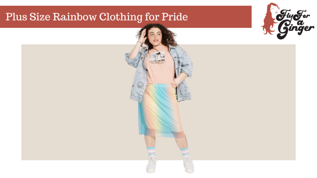 plus size rainbow clothing