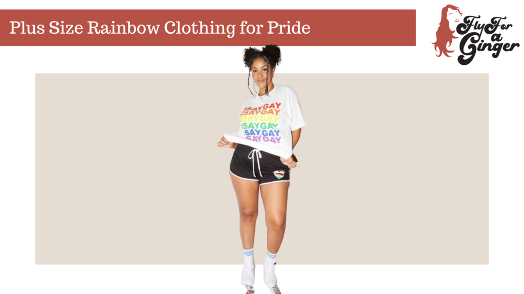 plus size rainbow clothing