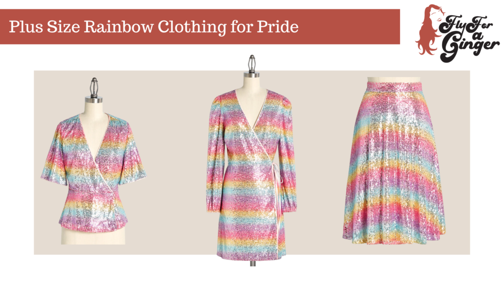 plus size rainbow clothing