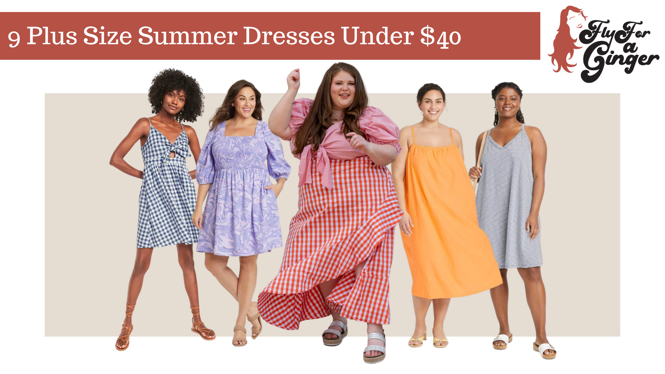 9 Plus Size Summer Dresses Under $40 // Cheap Plus Size Summer Dresses