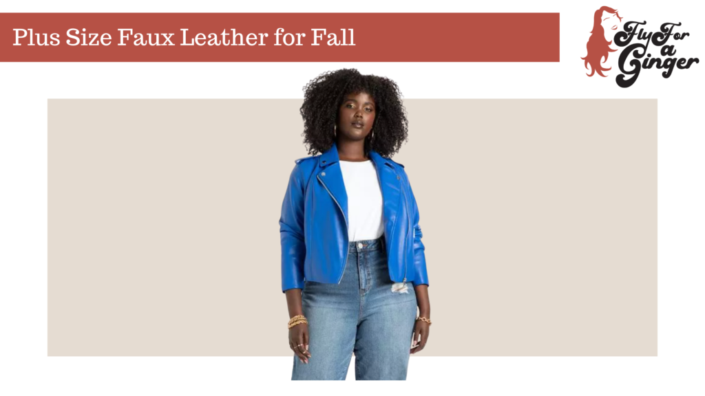 plus size faux leather