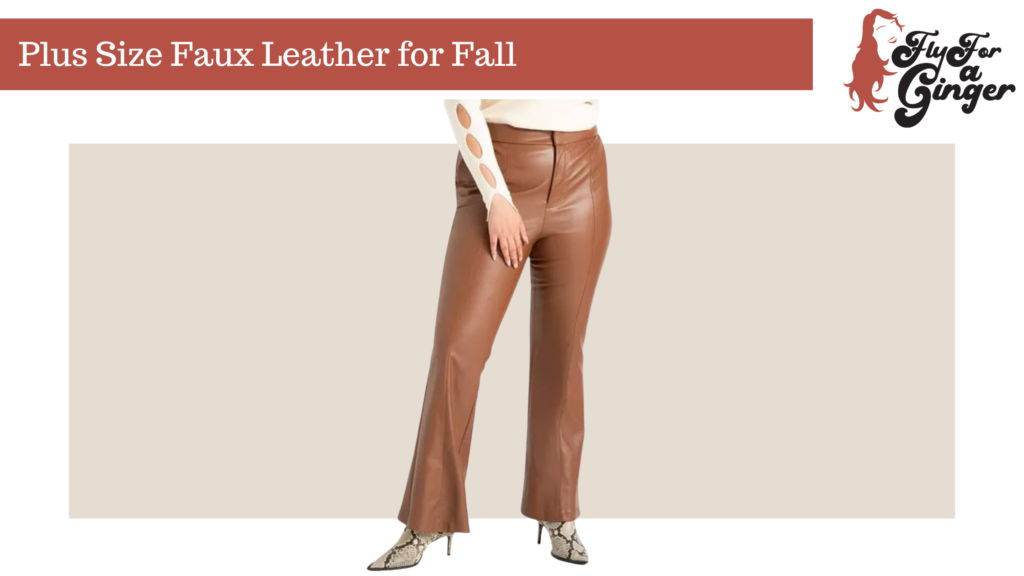 plus size faux leather