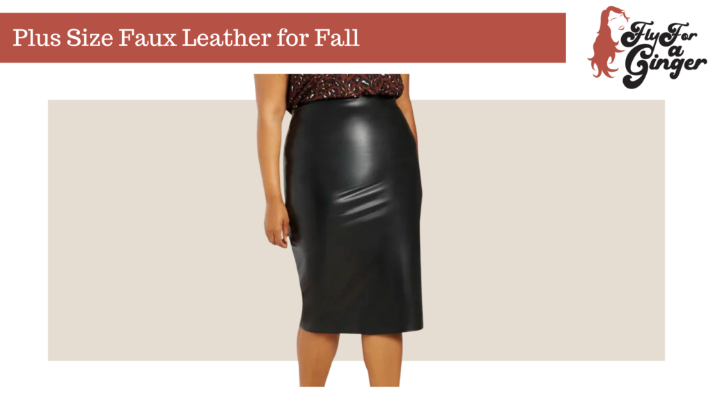 plus size faux leather