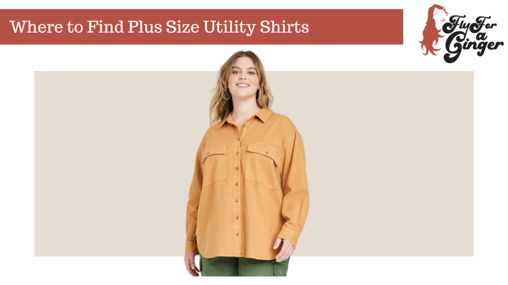 plus size utility shirts