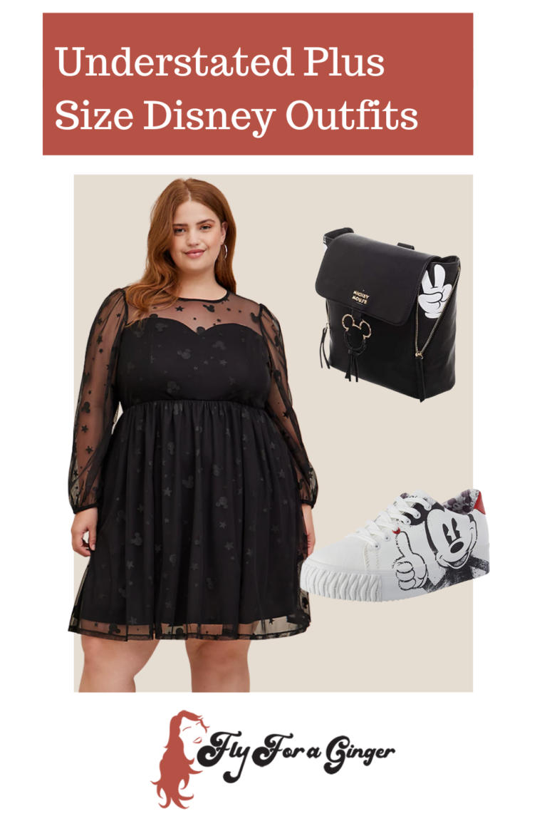Understated Plus Size Disney Themed Outfits // Best Disney Plus Size Outfits  