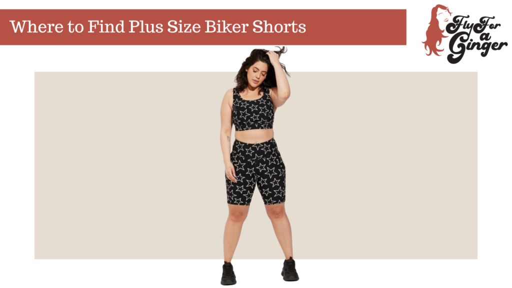 plus size biker shorts