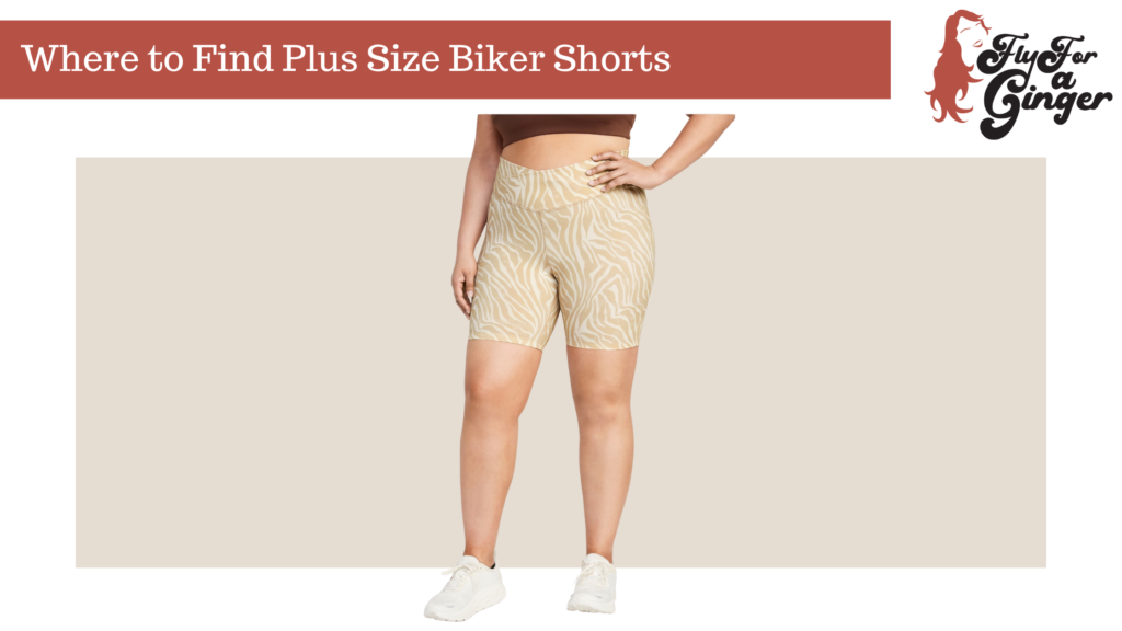 plus size biker shorts