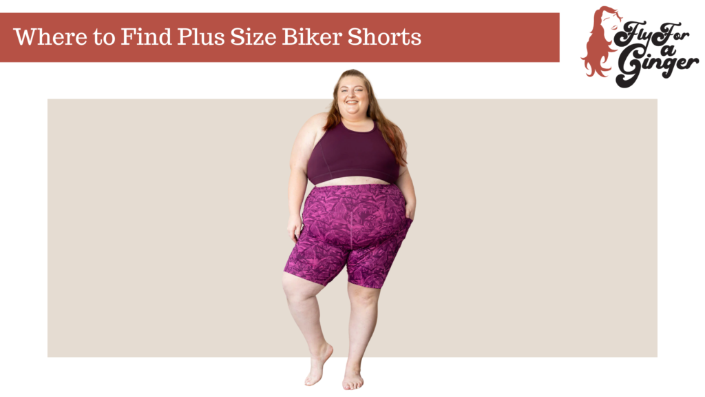 plus size biker shorts