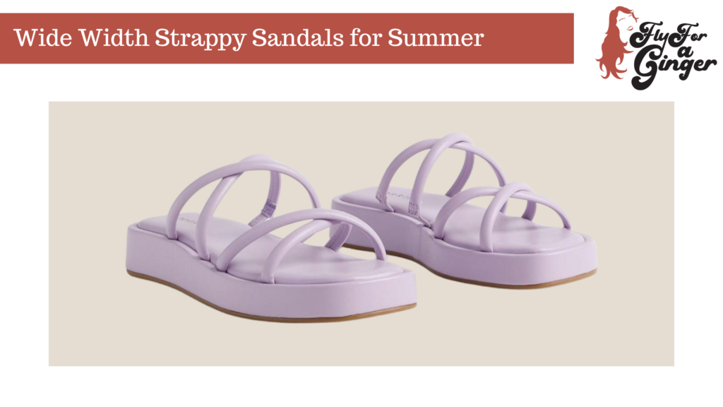 wide width strappy sandals