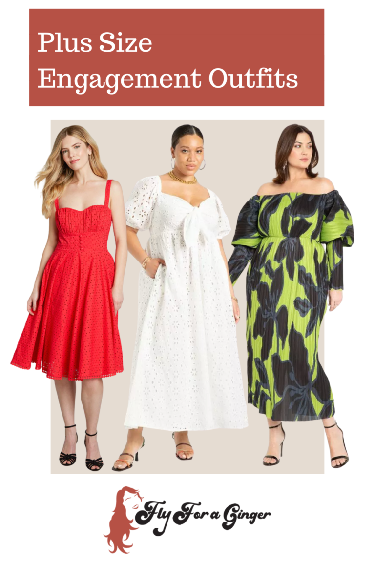 plus size engagement outfits