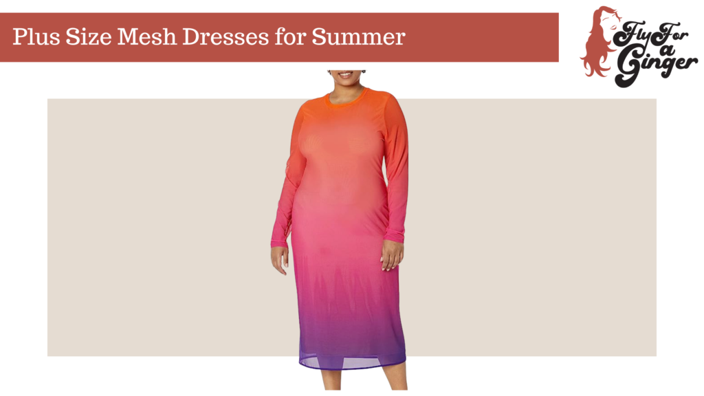 plus size mesh dresses