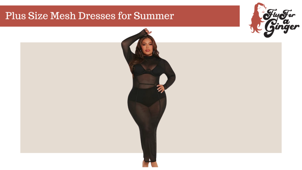 plus size mesh dresses