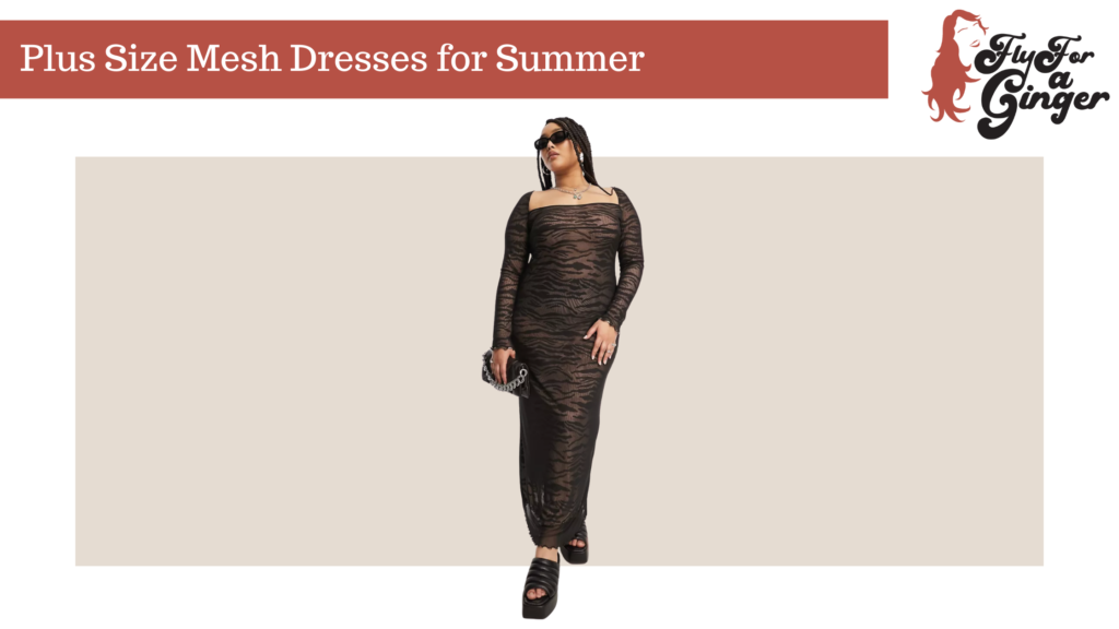 plus size mesh dresses