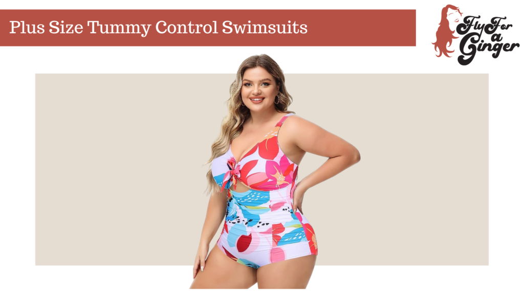 Plus Size Tummy Control Swimsuits // Plus Size Swimwear with