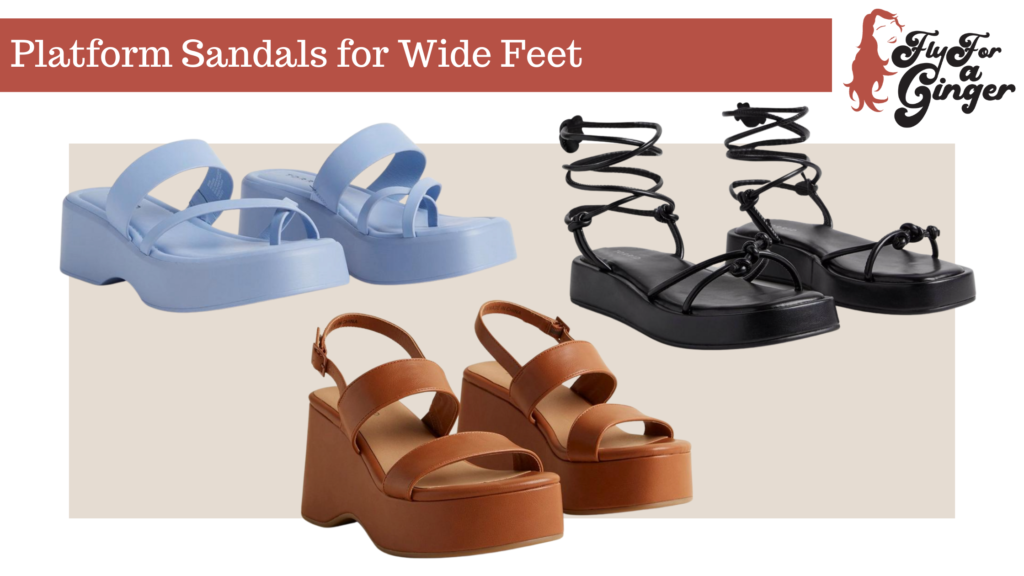 Wide Foot Friendly Platform Sandals // Platform Sandals for Wide Feet