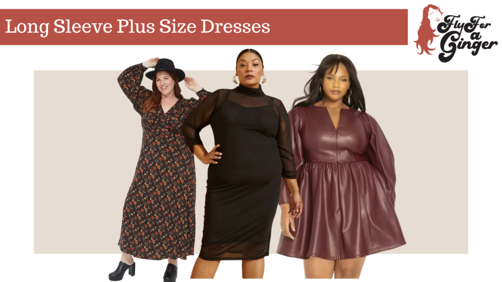 Long Sleeve Plus Size Dresses // Plus Size Dresses for Fall and Winter