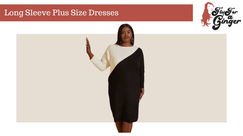 long sleeve plus size dresses