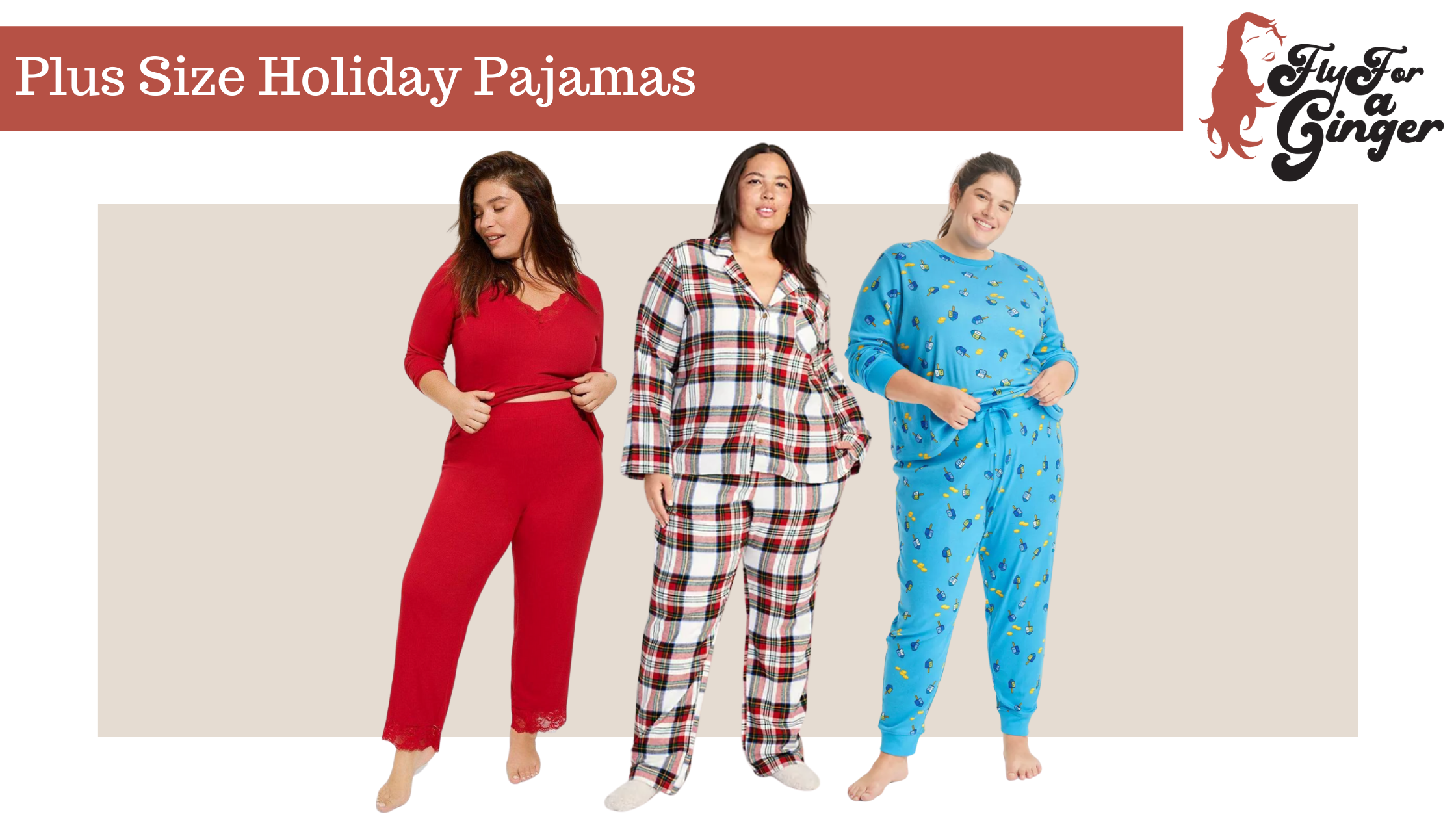 Matching Family Pajamas Plus Size Mix It Jolly Fair Pajamas Set